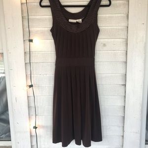💸Chocolate Brown Jersey Tie Back Dress